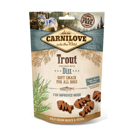 Carnilove Hund Soft Snack – Forelle mit Dill 200g