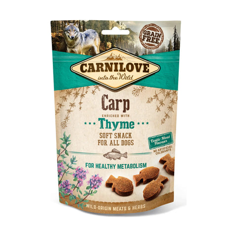 Carnilove Hund Soft Snack – Karpfen mit Thymian 200g