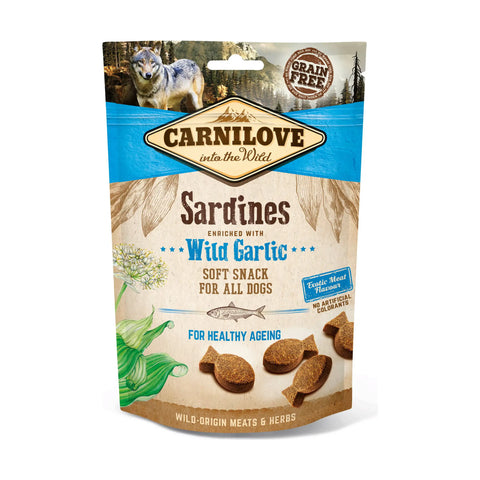 Carnilove Hund Soft Snack – Sardinen mit wilden Knoblauch 200g
