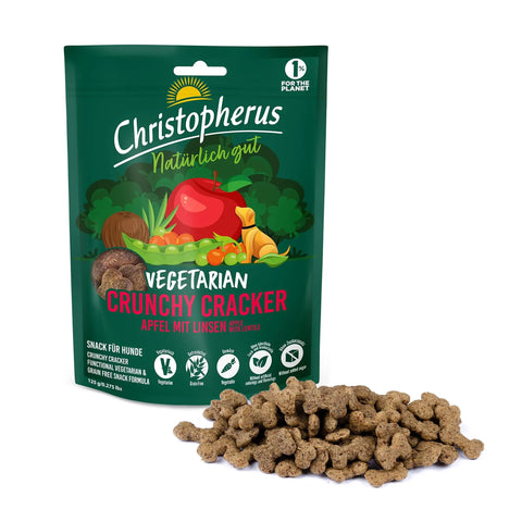 Christopherus Vegetarian Crunchy Cracker - Apfel mit Linsen 125g