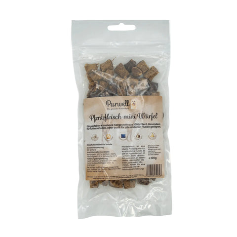 Purwell Pferdefleisch Mini-Würfel für Hunde