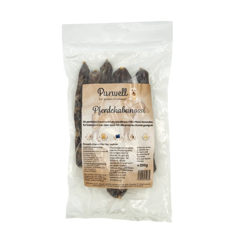 Purwell Pferde Kabanossi für Hunde 200g