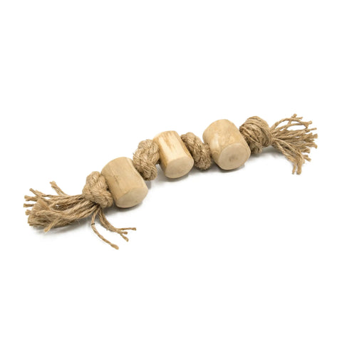 updog Kaffeeholz am Hanfseil für Hunde