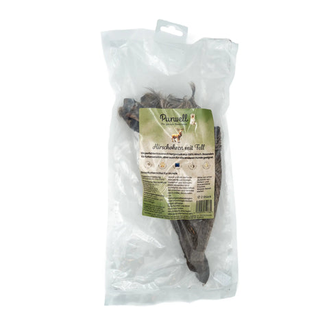 Purwell Hirschohren mit Fell 2 St.