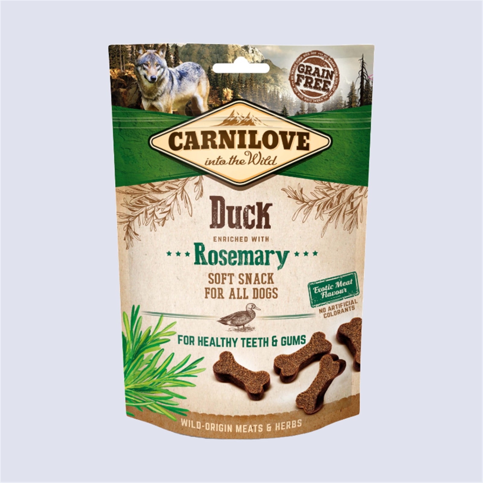 Carnilove Dog Soft Snack – Duck with Rosemary 200g