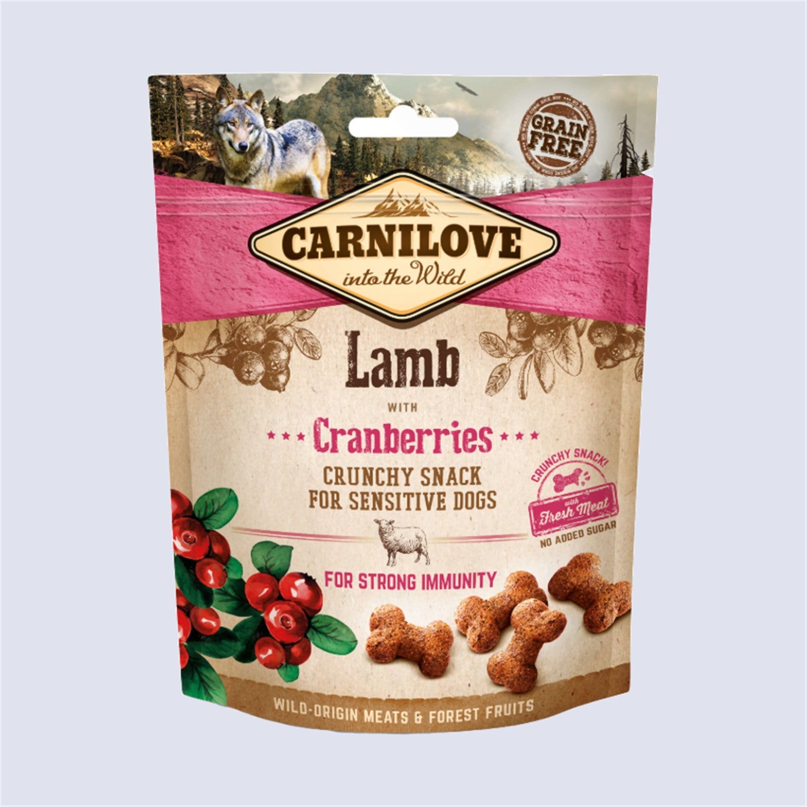 Carnilove Dog Crunchy Snack – Lamb with Cranberries 200g