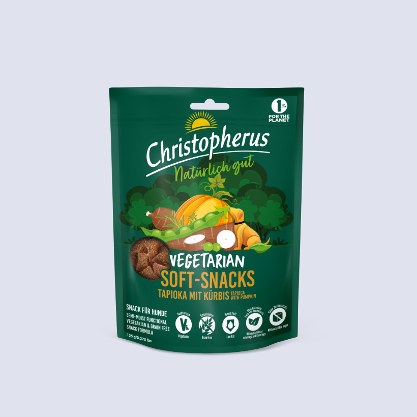 Christopherus Vegetarian - Soft Snack - Tapioka mit Kürbis 125g