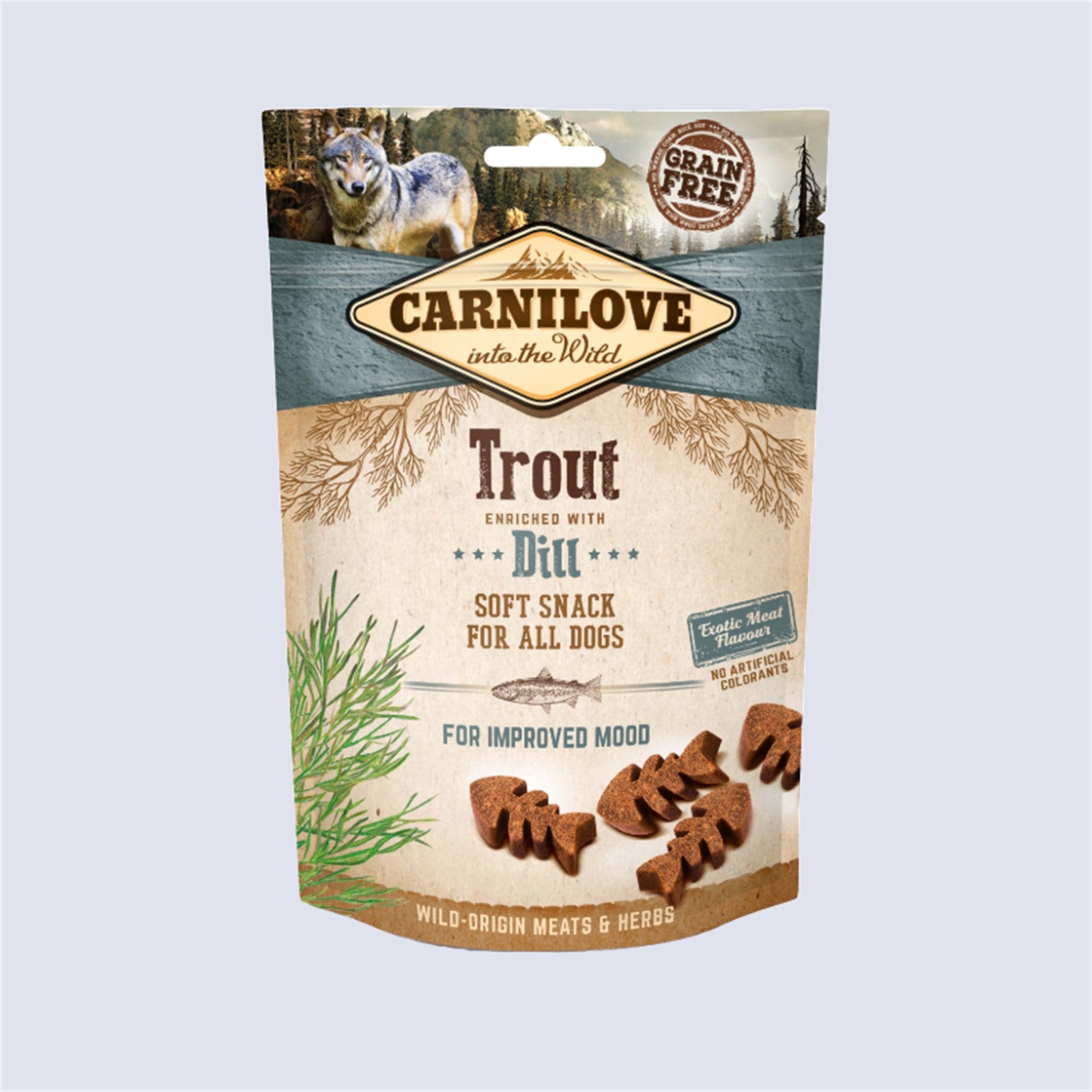 Carnilove Dog Soft Snack – Trout with Dill 200g