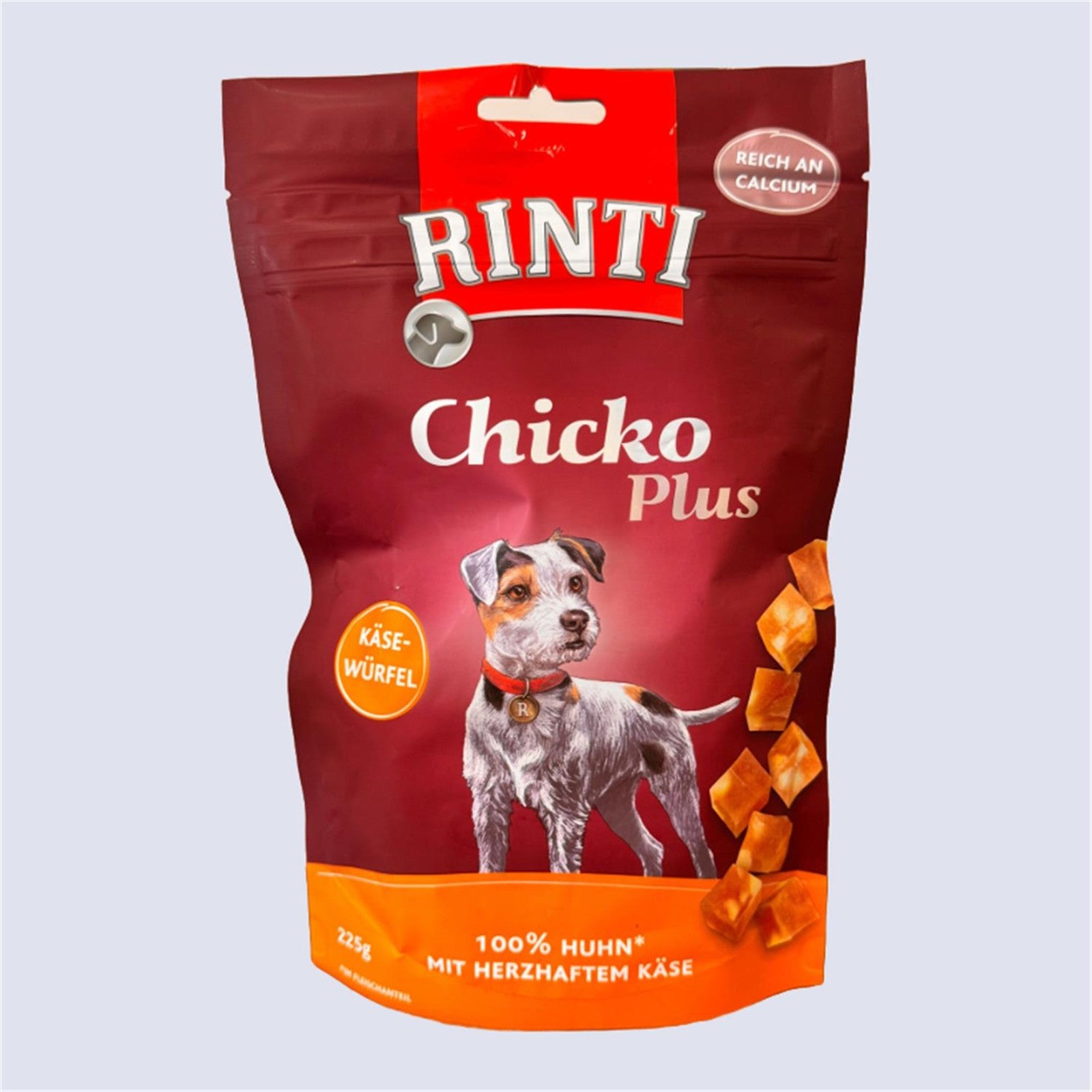 Rinti Chicko plus Käse und Huhn 225g