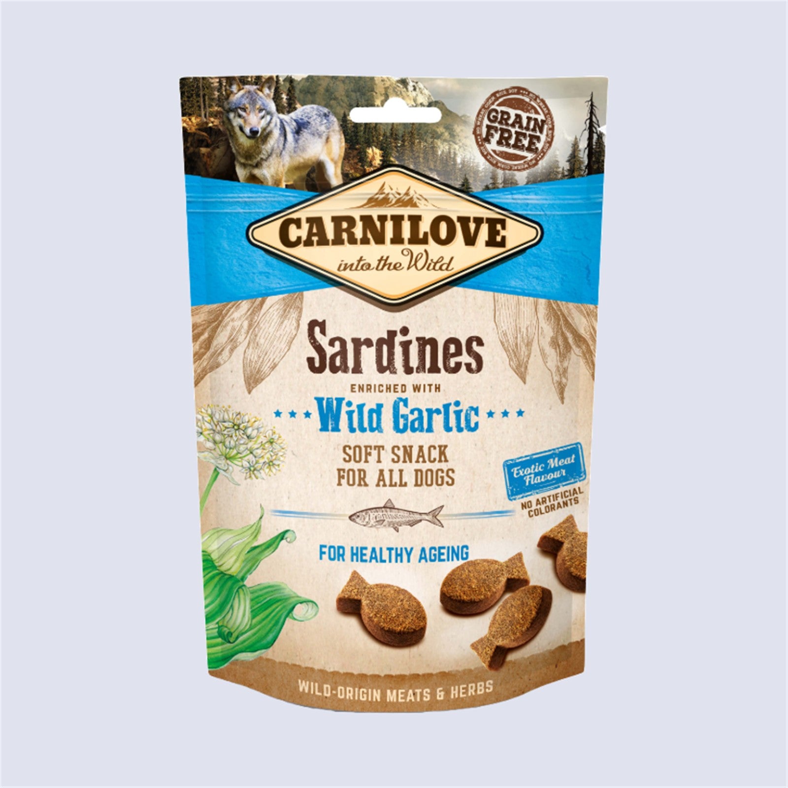 Carnilove Hund Soft Snack – Sardinen mit wilden Knoblauch 200g