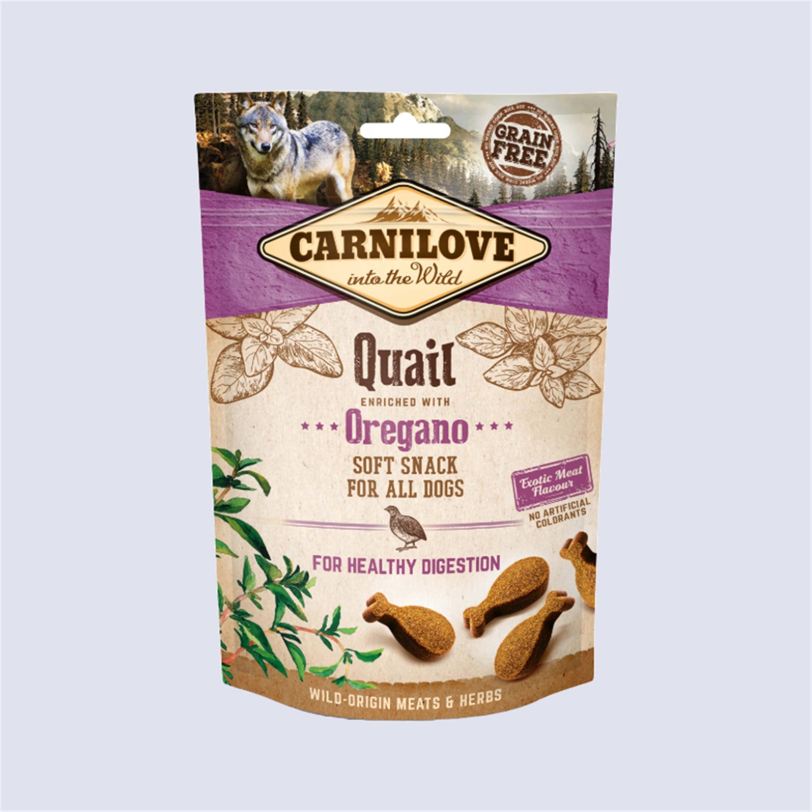 Carnilove Dog Soft Snack – Quail with Oregano 200g