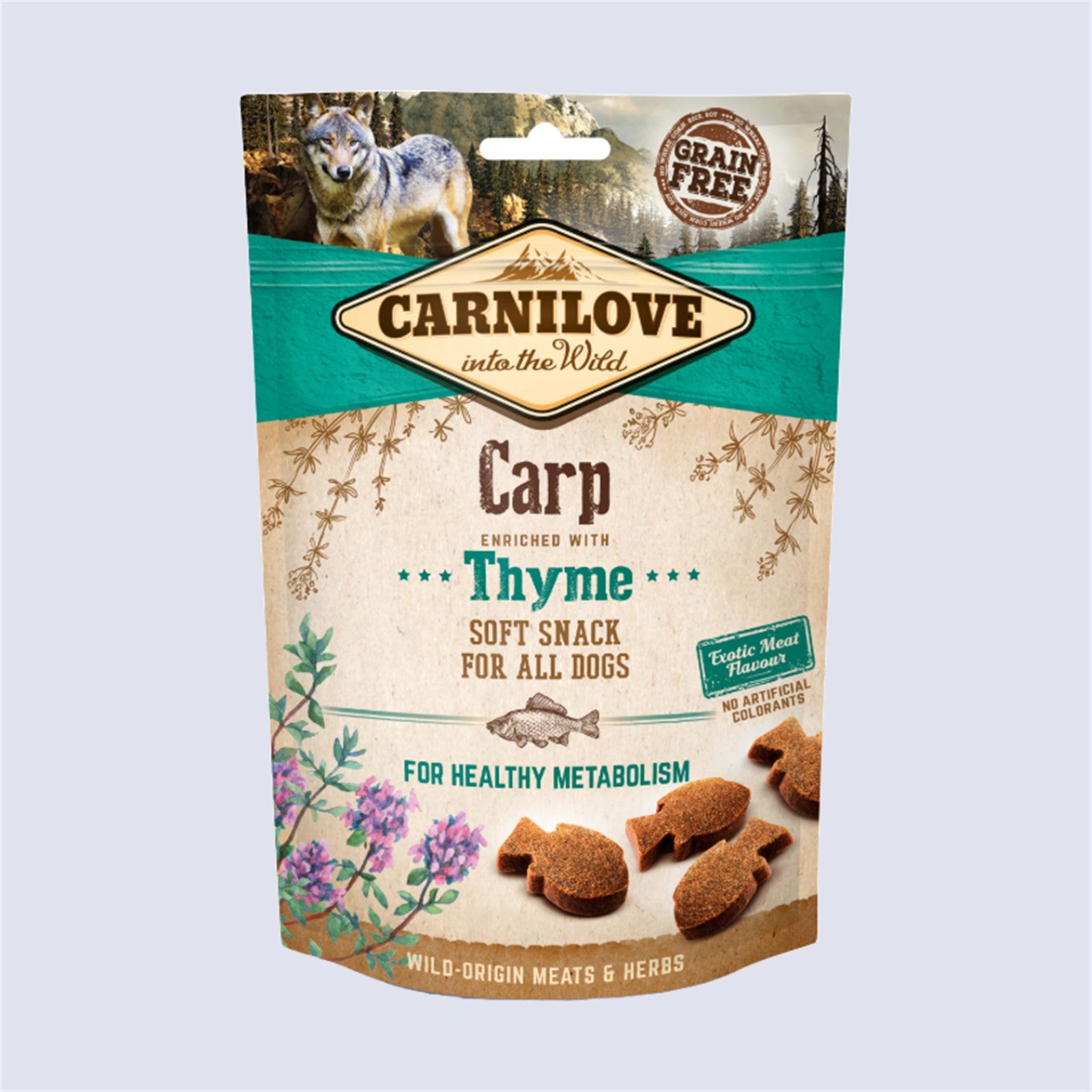 Carnilove Dog Soft Snack – Carp with Thyme 200g