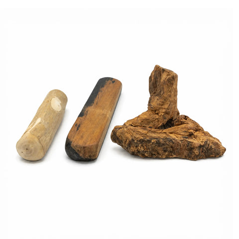 updog Kauholz-Entdecker-Set – Kaffeeholz, Ebenholz & Kauwurzel