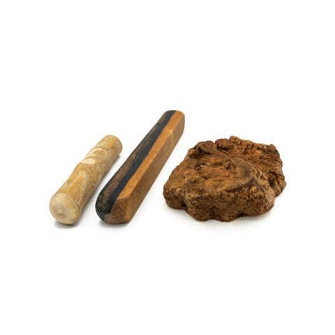 updog Kauholz-Entdecker-Set – Kaffeeholz, Ebenholz & Kauwurzel