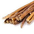 Makroaufnahme der updog Welpen-Kausticks – feine Faserstruktur des getrockneten Lamms