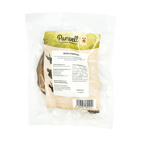 Purwell wild boar ear 2 pieces